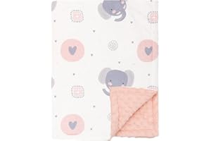 FUNUPUP Couverture Bébé 75 x 100 cm Couverture Triple pour bébés Doux et épais en Hiver （Éléphant）