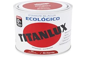 Titanlux - Esmalte Agua Ecologico Brillante, Rojo, 750ML (ref. 00T056534)