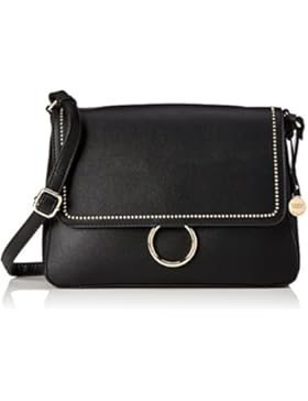 L.Credi Damen Genf Umhängetasche, Schwarz (Schwarz), 9x25x32,5 cm