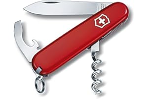 Victorinox Waiter, Navaja Multiuso Suiza, Cuchillo bolsillo, Regalo, 9 Funciones, Hoja grande, Destapador