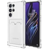 Lavderuar Samsung S25 Ultra İle Uyumlu Y&uuml;ksek Kalite &Ouml;zel Kartlıklı Şeffaf Telefon Kılıfı &ndash; Arka Cepli C&uuml;zdanlı Silikon Koruy