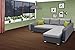 Produktbild Ecksofa Delio mit Ottomane links in Webstoff grau mit Bettfunktion und Staukasten - Abmessungen: 252 x 182 cm (B x T)
