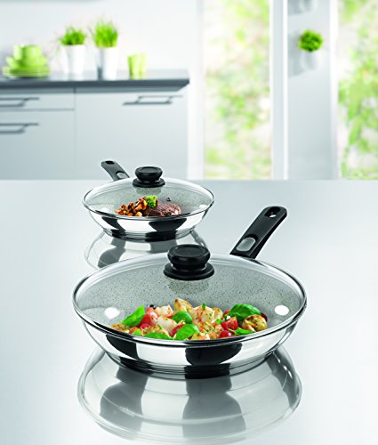 TV Unser Original 09015 bratmaxx Edelstahl Keramik-Hochrandpfannen Premium, 5-teilig - 2
