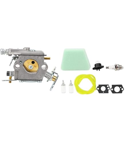 Kit De Carburador, Bujía Y Filtros Para Motosierras Partner, Poulan Y McCulloch - Incluye Juntas Y Línea De Combustible