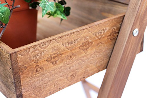 DanDiBo Blumentreppe Fiora aus Holz 90 cm Blumenständer Pflanzentreppe Blumenregal Regal - 5