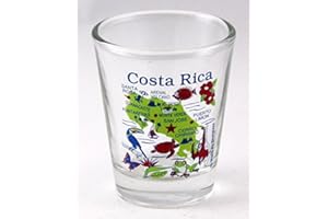WORLD BY SHOTGLASS Verre à shot carte du Costa Rica