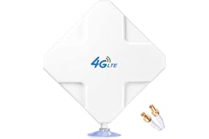 Andven Antenna 4G TS9, LTE 35dBi High Gain 3G / 4G Network Amplificatore con Doppio Conettore Maschil TS9 di Segnale per Hotspot Mobile Router WLAN