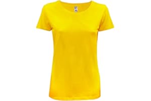 CHEMAGLIETTE! T Shirt Donna - Maglietta Manica Corta Cotone, Tshirt Maglia Maniche Corte da Lavoro, T-Shirt Tinta Unita Stampabili Girocollo, Maglia Basic Evolution T