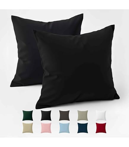 BedStory Cuscino 60 x 60 - Set di 2, antiacaro anti-sudore ipoallergenico, cuscino imbottito 100% fibra poliestere, ultra comfort morbido e ottimo supporto