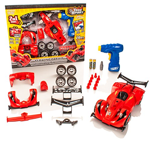 Take Apart® Construction Toy – 2 in 1 F1 Racing Car Kit – Build Your