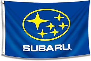 Kasflag Subarus Banner Flag Work for Subarus 3x5ft/90x150cm/Vibrat Color/HD Printing/ 150D Polyster Banner Garage Decor For Man Cave