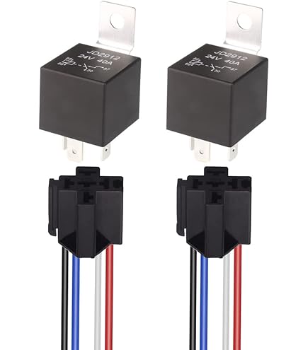 SWAWIS Relais 12V 80A 5-pins auto-relais SPDT 5 draden sokkel, geschikt voor auto, motorfiets, vrachtwagen SWAWIS Relais 12V 80A 5-pins auto-relais SPDT 5 draden sokkel, geschikt voor auto, motorfiets, vrachtwagen