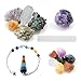 Produktbild CrystalTears 15/21pcs Heilung Kristalle Therapie Kit 7 Chakra Edelsteine, Pendel, Selenit Crystal Stick, 5 grobe Steine, grobe Amethyst (15pcs)