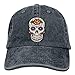 Produktbild jingqi Mens Womens Baseball Cap Giant Sugar Skulls Adjustable Denim Snapback Cap for Men