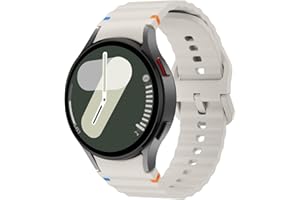 SimpleThings No Gap Sport - Cinturino in silicone per Samsung Galaxy Watch 7/6/5/4 (Starlight)