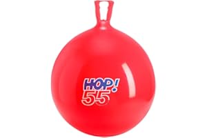 GYMNIC Hop Palla gonfiabile per saltare con maniglia per bambini, gioco dinamico e divertente per sviluppare equilibrio e coordinazione, ideale per attività motorie