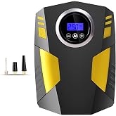 Hobimtek Dijital Lastik Şişirme 12V DC Taşınabilir Hava Kompres&ouml;r&uuml; 150 PSI Lastik Pompası Basın&ccedil; G&ouml;stergeli Fener ST-5002