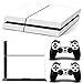 Produktbild Morbuy PS4 Skin Design Folie Aufkleber Sticker schützende Haut Schale für Sony Playstation 4 Konsole und 2 Dualshock Controller Skins (Nur Weiß)
