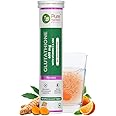 Pure Nutrition L-Glutathione 600mg 15 Effervescent Tablets for Men & Women | With Vitamin C & Saffron | Anti-Aging Antioxidants for Glowing & Clear Skin | Supports Skin Brightening, Detox & Immunity | Orange Flavour