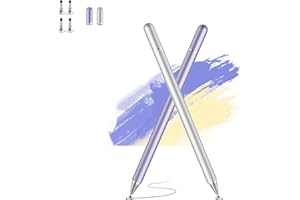 LUNTAK Stylus Pen for iPad,Tablet Stylus with Four Replacement Tips Stylus Pens for Touch Screens Universal for Android/Phone/iPad Pro/Air/Samsung/Microsoft and All Touch Screen Devices (2pcs)
