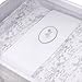 Cambrass 56 x 90 x 73 cm Wooden Bedside Crib Next with Fabrics Collection Toile (Grey)