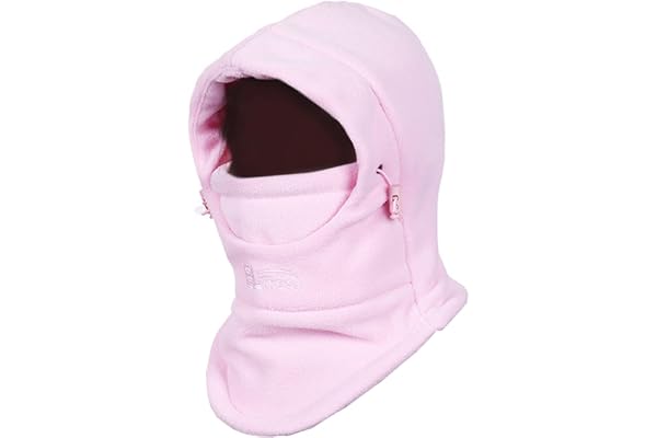 TRIWONDER Cagoule Polaire Enfant Hiver Tour de Cou Chapeau Ski Cache Cou Bonnet Écharpe Balaclava Chaud Coupe-Vent pour Garçon Fille Sport Snowboard