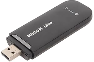 VBESTLIFE Enrutador WiFi 4G de Alta Velocidad, hasta 150 Mbps, Admite 10 Usuarios, Ranura para Tarjeta SIM, Módem WiFi USB 4G LTE Portátil para Oficina, Viajes a Casa, Plug and Play (Black)