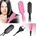 Produktbild LONGKO 3 in 1 Haarglätter-Bürste Haarbürste Anti Static Keramik Heizung Massage Glätteisen Rosa