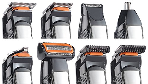 Sichler Men’s Care 6in1-Akku-Trimmer-Set m. Körper- & Bart-Rasierer, Haarschneider u.v.m. - 3