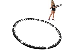 FFITNESS Hula Hoop Fitness Circle Soft Slimming 8 Sections Removable for Weight Loss for Adults and Children
