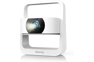 [App Integrata] Eeenfy Proiettore Portatile, Proiettore Android 13.0 con 350ANSI, 1080P Supporto, E-Focus/Keystone, Proiettore TV WiFi6 Bluetooth5.2, Videoproiettore 4K per Esterni/Home Cinema, Bianco