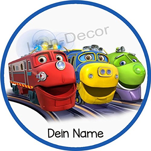 Preisvergleich Produktbild Tortenaufleger Chuggington1 mit Wunschname