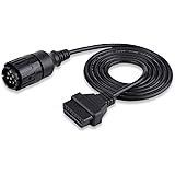 Qiilu 10 Pin a 16 Pin OBD2 Adattatore Cavo Diagnostico per ICOM-D Motociclo