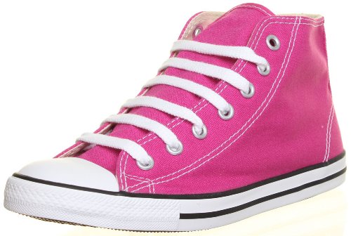 Converse 542511 Womens Canvas Mid Top Lace Up Trainers (4 UK, Pink P)
