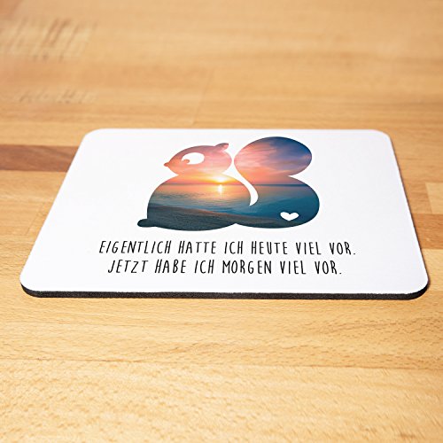 Mr. & Mrs. Panda Mauspad Druck Eichhörnchen – 100% handmade & handbedruckt – Eichhörnchen, Eichhorn, Wood, Wald, Waldtiere Mouse Pad, Mousepad, Computer, PC, Männer, Mauspad, Maus, Geschenk, Druck, Schenken, Motiv, Arbeitszimmer, Arbeit, Büro Eichhörnchen, Eichhorn, Wood, Wald, Waldtiere - 3