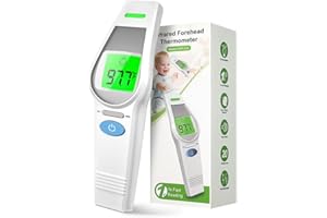 Forehead Thermometer for Kids Adults, HOLFENRY Non Contact Infrared Thermometer with LCD Display,Digital Baby Thermometers Body Temperature Monitor Forehead