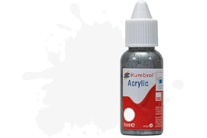 Humbrol Model Paint - DB0022 No 22 White - Gloss (14ml), Acrylic Paints for Models, Plastic, Metal, Wood, Glass, Ceramics and More, Acrylic Touch Up Paint - Hobby Paint Bottle for Craft Kits