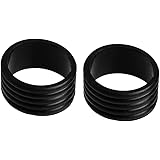 lahomia Confezione da 2 Racchetta da Tennis Grip Fix Manico della Racchetta da Badminton Terminali Ad Anello Sigillati - Nero