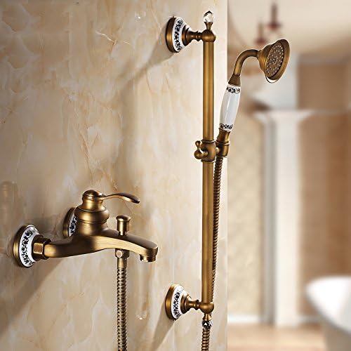 JIAHENGY Shower European style retro fashion personality Antique Bathroom suite bath head continental hot and cold easy full copper