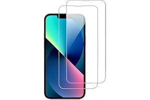 HQ-CLOUD LOT DE 2 Verre Trempé Pour iPhone 14, 13, 13 Pro (6,1") .Film de Protection d'écran Transparent - Anti Rayures - Ultra Résistant Dureté 9H