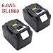 Produktbild HS POWER 2 x Akku 6,0Ah Makita BL1860 BL1830 BL1840 BL1850 18 Volt Li-ion Ersetzen