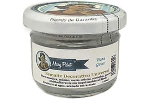 Mary Paint | Pintura para muebles efecto Chalk Paint, Plata Metalizado - 140ml