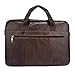 Produktbild BAAFG Leder Herren Aktentasche Laptoptasche Messenger Schultertasche Arbeitsflug Im Freien,Coffee-OneSize