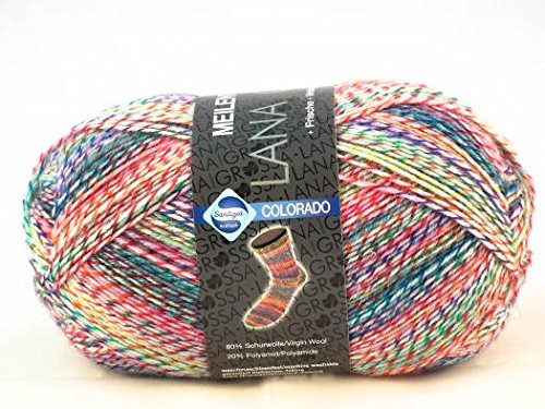 Lana Grossa Meilenweit Colorado 6904 / 100g Sockenwolle