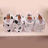 iZiv 4er Set Baby Bandana Geifer Lätzchen mit Justierbarem Druckknöpfen, Wasserdichte TPU Auskleidung für 0-2 Jahre - 7