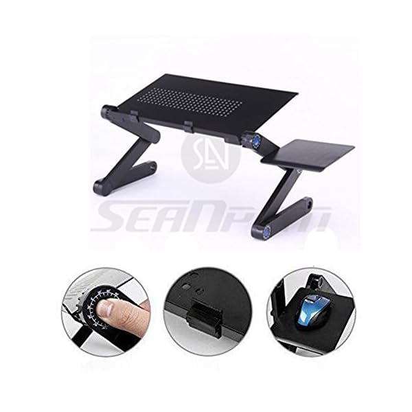 Upgrade Laptop Bed Tray Table w/ Mouse Pad 42 - 48CM, Adjustable Laptop Stand, Portable Standing Desk, With Foldable Legs, Foldable Sofa Breakfast Table, Notebook Stand Reading Holder For Couch Floor Kids - Price Xes - Image 8
