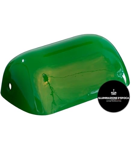 arterameferro Vetro di Ricambio per Lampada ministeriale Ottone Blu Churchill Banchiere 11 cm