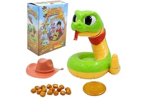 CONSTPROG Rattle Heist Snake Game for Adults Kids，Rattlesnake Toy,Horror Decompression Snake Toys, Induction Trigger Electric Rattlesnake Tricky Toy