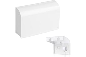 KURYT Socket Covers,1PCS Double Socket Cover Child Safe Power Outlet Protector,Plug Socket Covers UK,Socket Cover Box,Socket Protectors Baby UK,Home Kitchen Switch Protective Cover for Baby Home Safety