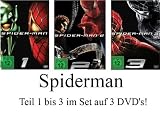 Spider-Man: Teil 1-3 komplett im Set - Deutsche Originalware [3 DVDs] - Kirsten Dunst Tobey Maguire